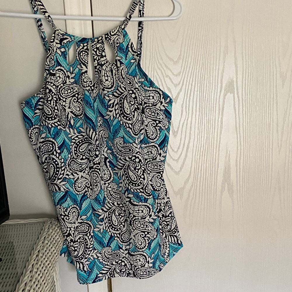 Caribbean Joe size 14 Tankini swim top